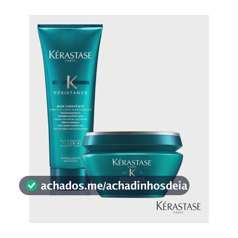Kit Kérastase Resistance Thérapiste Shampoo + Máscara
