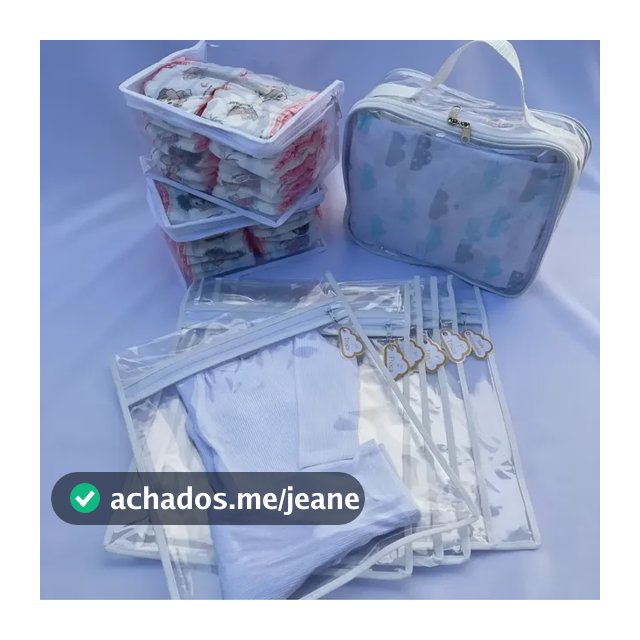 6 Saquinhos Mala Maternidade Organizador Tag + 3 Necessaires