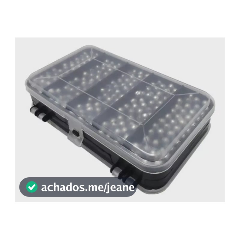 Kit Pesca Chumbada Bola/redonda 100und. 1kg Estojo Grátis