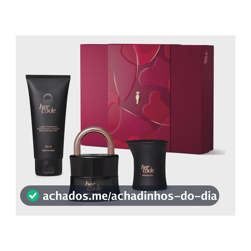 O Boticário Her Code Kit Presente (3 Itens)