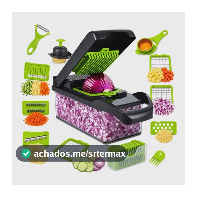 Cortador Fatiador Ralador De Legumes 16 Em 1 Multifuncional Cortador Fatiador Ralador 16 Peças
