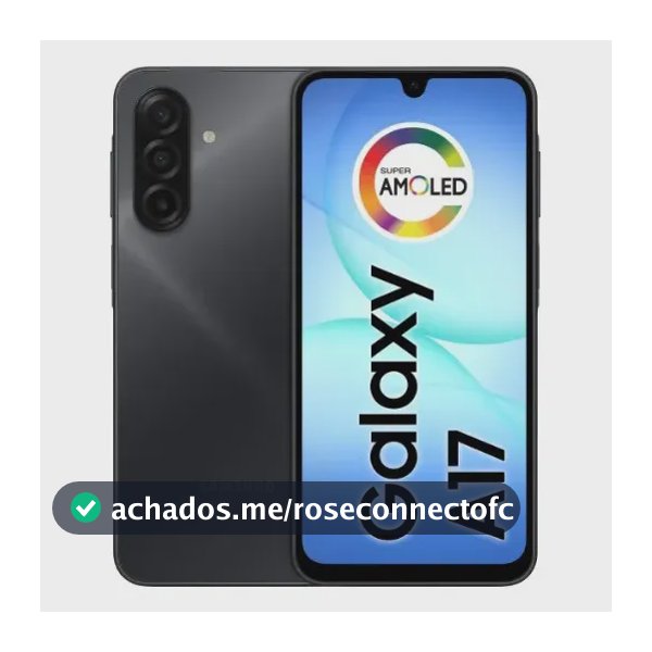 Celular Samsung Galaxy A17 Com Ia, 128gb, 4gb Ram, Câm De 50mp, Tela De 6.7", Nfc, Ip54 - Preto