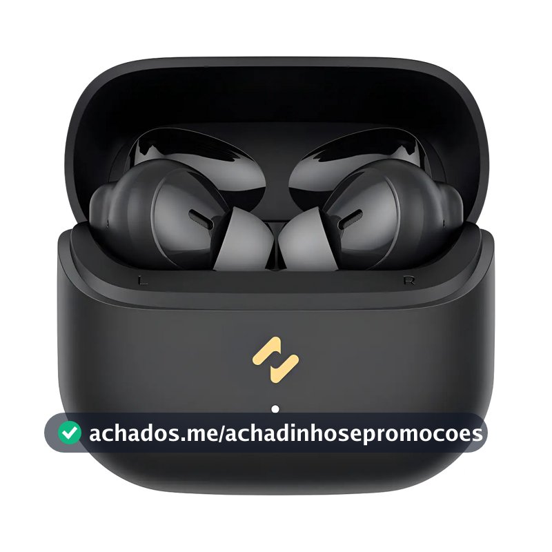 Fone De Ouvido Sem Fio Havit Tw982 ENC, Bluetooth 5.4, 33h Bateria, Resistência IPX4 contra respingos, Cancelamento de Ruído com IA, Cor Preto