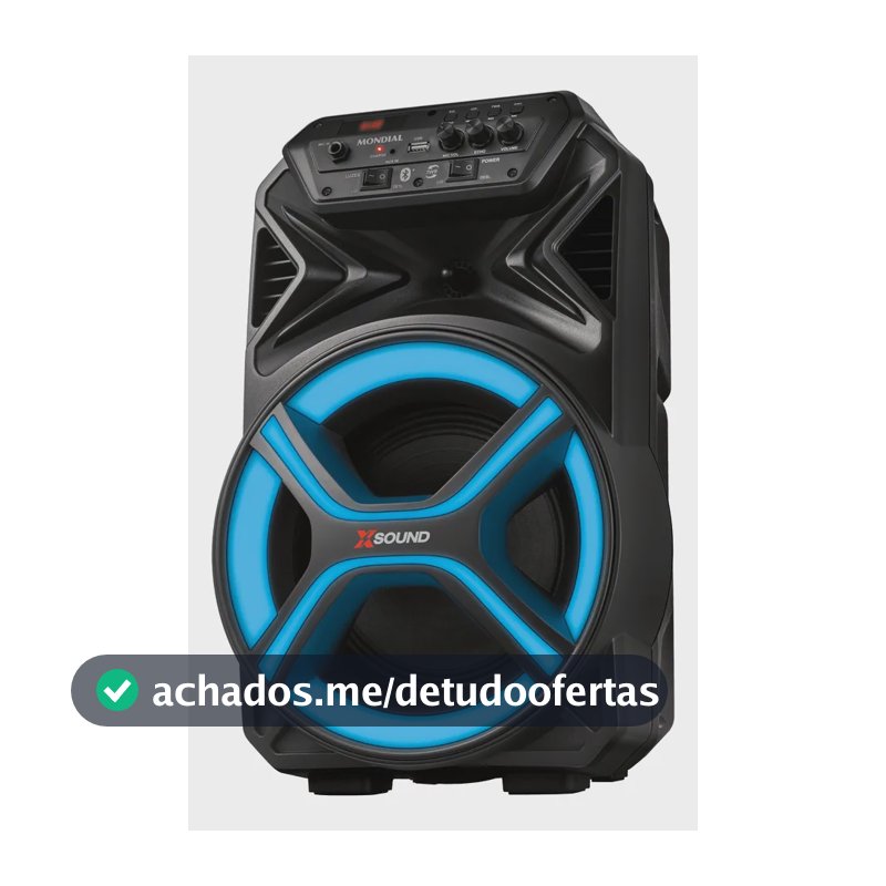 Caixa Amplificada Cm-400-l 400w Rms Preta Mondial Bivolt Preto
