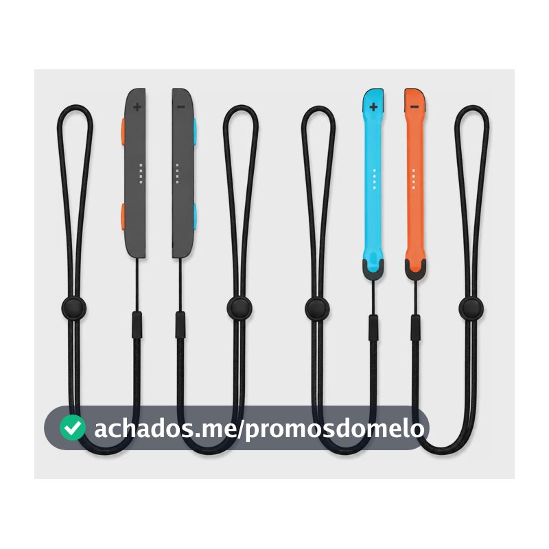 Straps Para Nintendo Switch Oled V1 V2 Alça Regulável Par Azul E Laranja