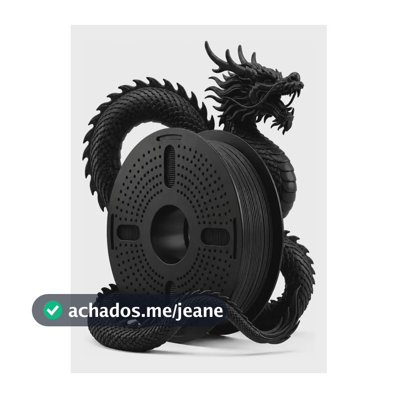 Filamento Impressora 3d Print Pulse 1 Kg Pet G 1.75mm Cores. Preto