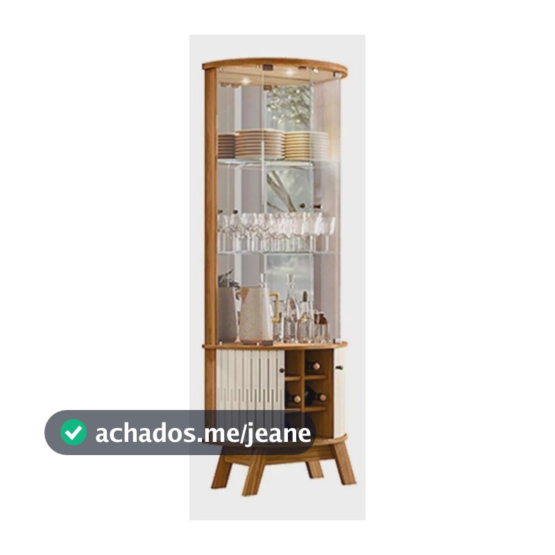 Cristaleira Marina Naturale Off White - Madetec Branco