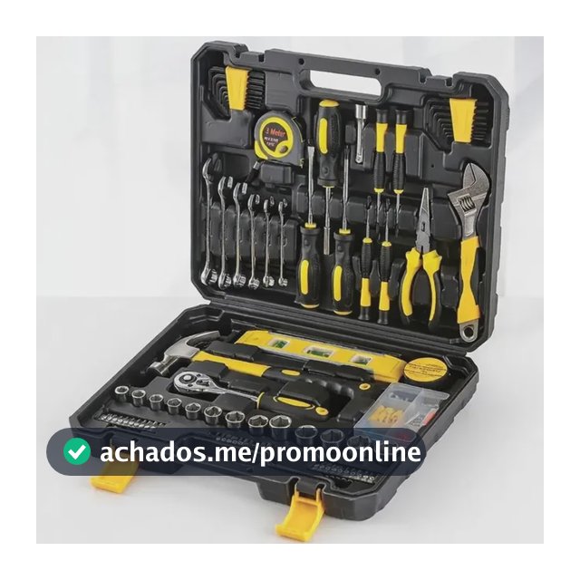 Kit Ferramentas WH-ZH112 Com 108 Peças, Profissional Com Maleta Amarelo