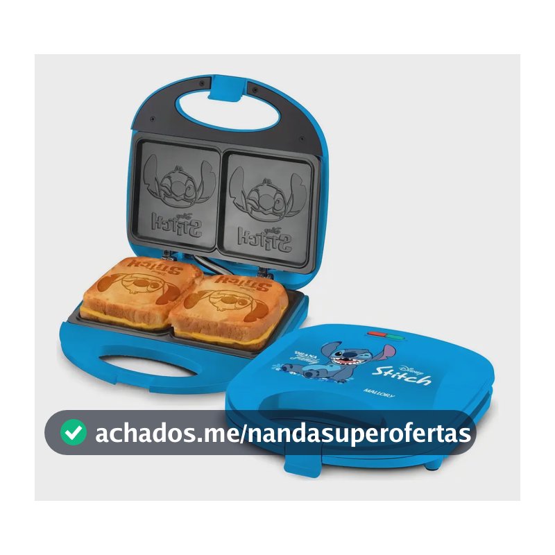 Sanduicheira Elétrica 750w Disney Stitch Mallory