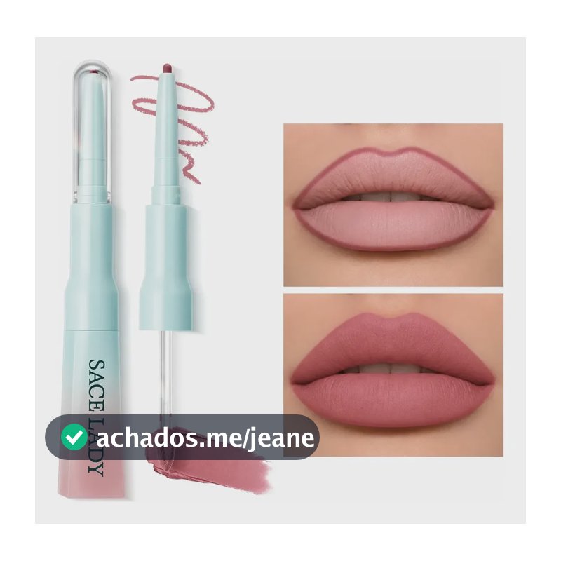 Sace Lady Lápis Labial 2 Em 1 Ácido Hialurônico Batom 01