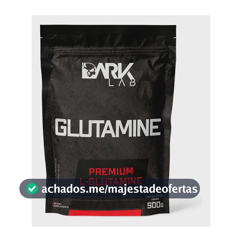Glutamina L-glutamine 500g Refil Dark Lab Sabor Sem Sabor