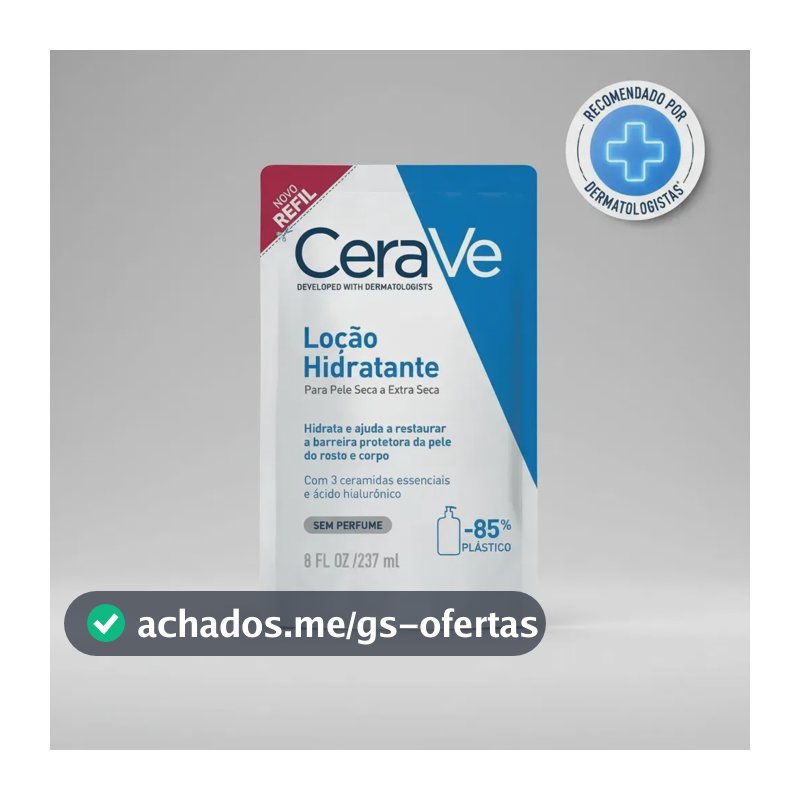 Loção Hidratante Para Pele Seca A Extra Seca Refil 237ml Cerave