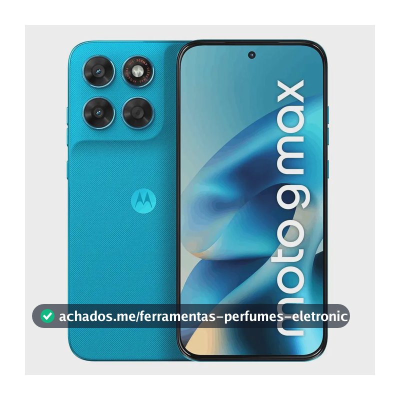 Smartphone Motorola Moto G Max 5g - 256gb 8gb Ram + 16gb Ram Boost, Câmera 200mp, Ois, Tela 1.5k Extreme Amoled 120hz, Ip68 E Ip69 - Azul Claro