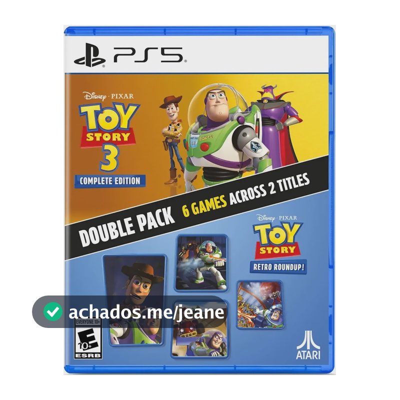 Jogo Toy Story 3 + Retro Roundup Double Pack Ps5 Fisico