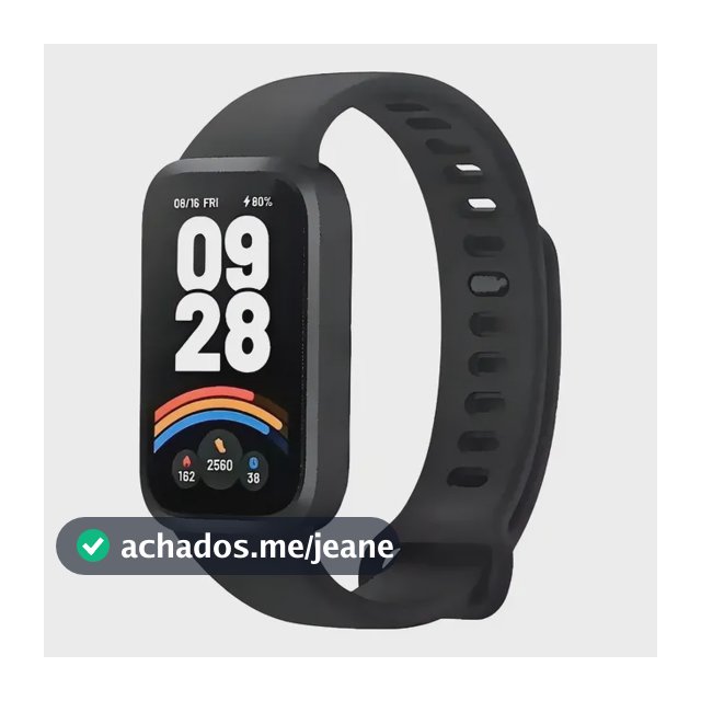 Xiaomi Smart Band Mi Band 9 Active Relógio Preto Lisa