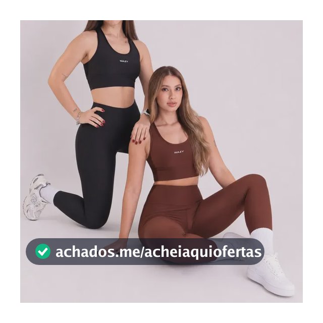 Kit 2 Conjunto Esportivo Fitnes Malhar Top + Calça Legging