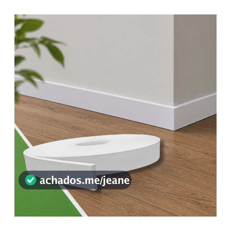 Rodapé Autocolante Eva Flexível Rp43 5cm - 15 Metros Branco