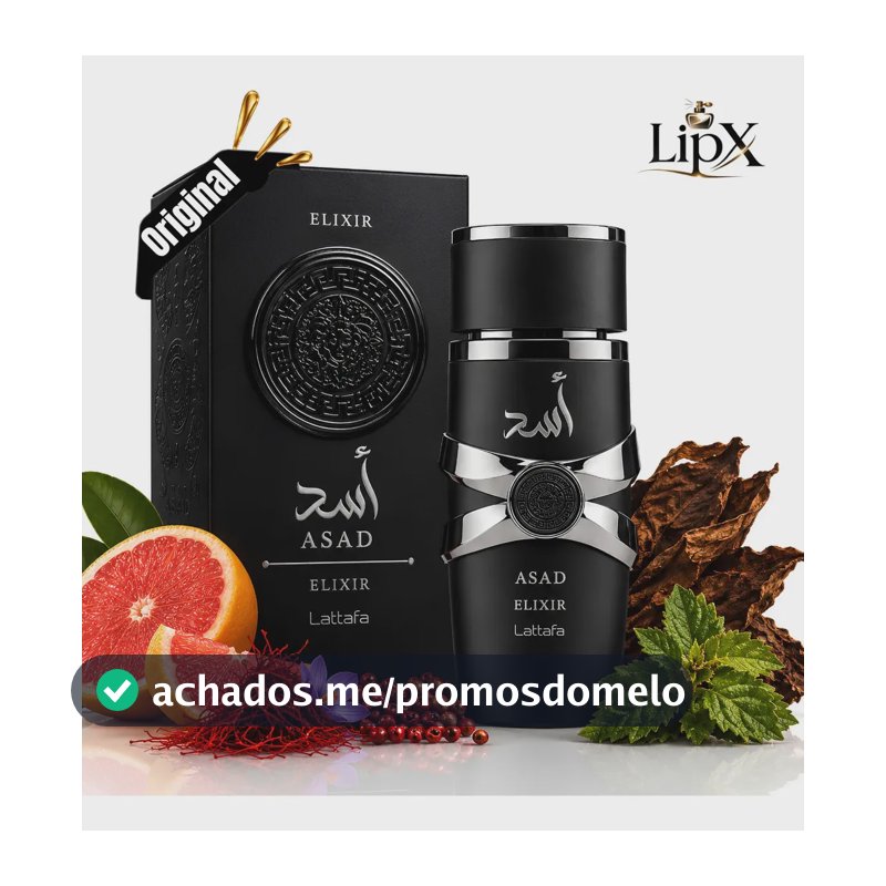 Perfume Arabe Asad Elixir Masculino Edp 100ML Com Nf