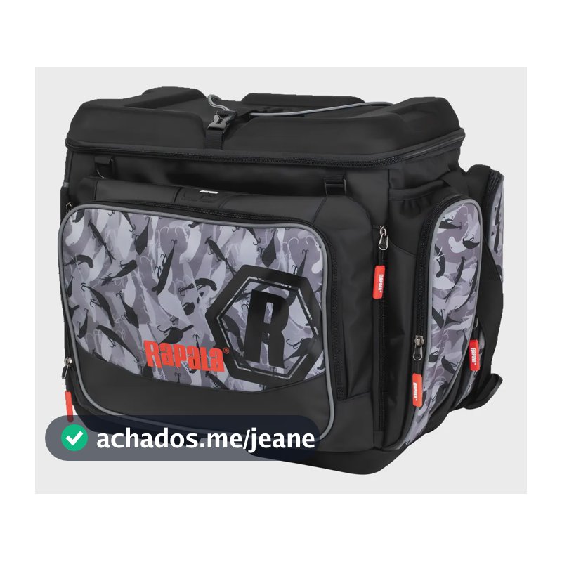 Bolsa Pesca Rapala Lurecamo Tackle Bag Magnum À Prova D`agua Cor Cinza