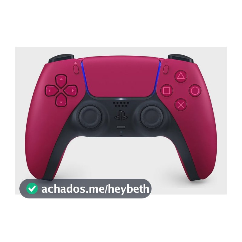 Controle joystick sem fio Sony PlayStation DualSense Wireless Controller PS5 cosmic red
