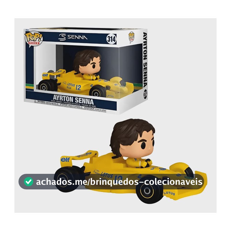 Figura Funko Pop! Rides Ayrton Senna Deluxe Lotus 314