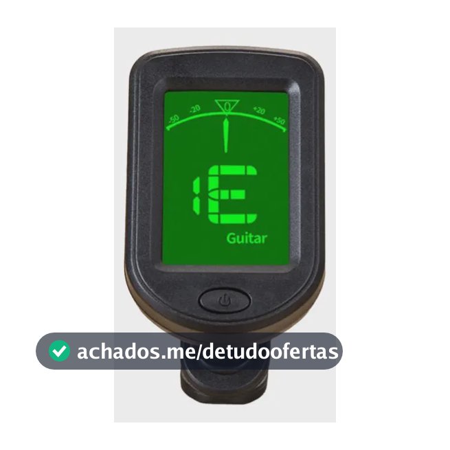 Afinador eletrônico para guitarra, baixo, ukulele, violino DC Music