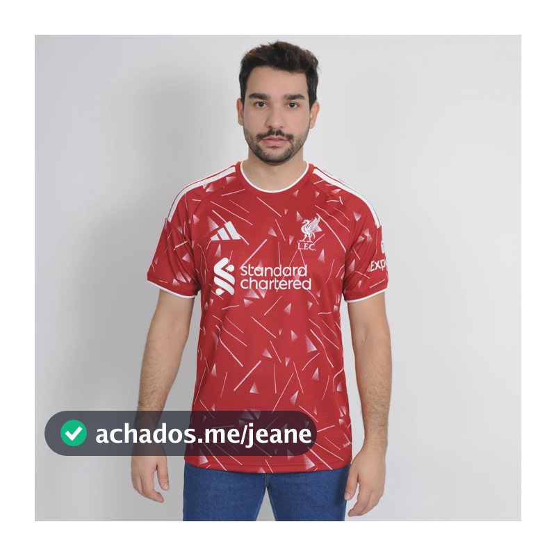 Camisa Time adidas Liverpool Fc I Torcedor 26/27 Vermelho Vermelho Gg