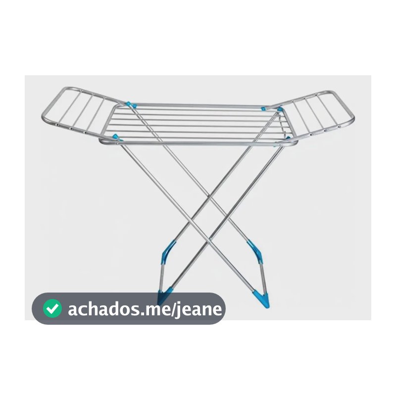 Varal De Chão Com Abas Grande Resistente 100% Alumínio Alumínio