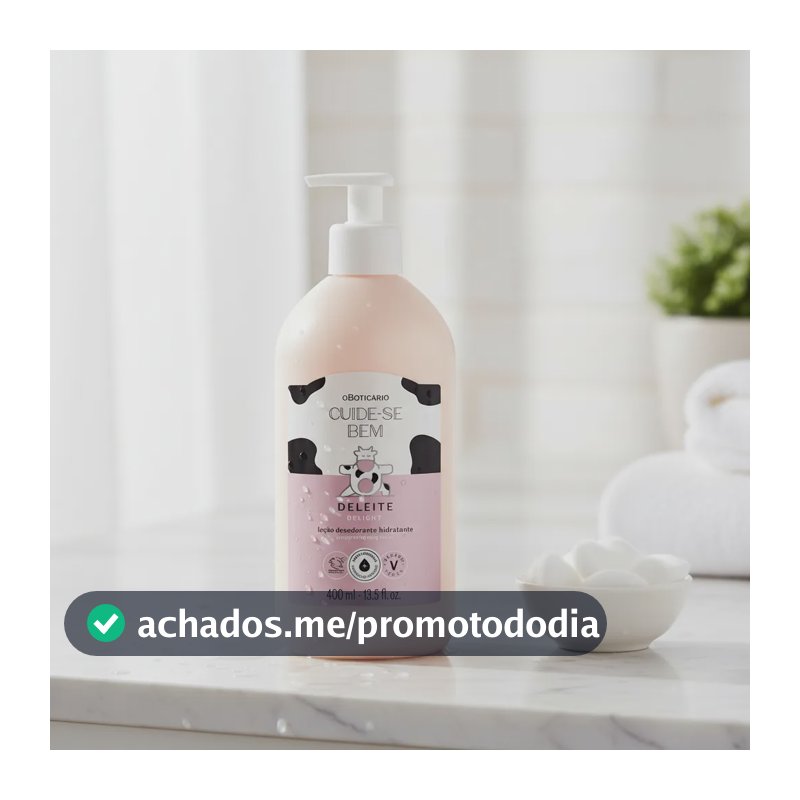 O Boticário Deleite Loção Hidratante Desodorante Corporal Gourmand