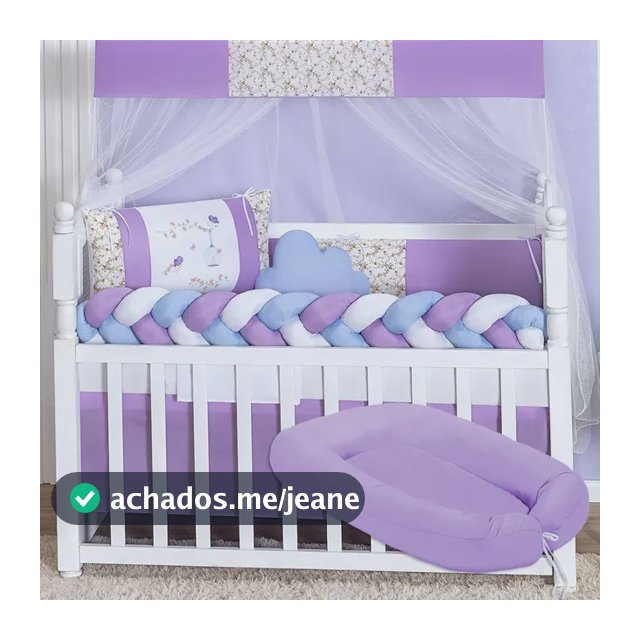 Kit Berço Trançado Nuvem Rosa Menina Com Ninho Bebê Completo