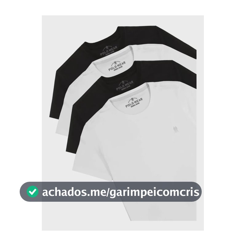 Kit 4 Camisetas Masculinas Polo Wear Sortido Sortido M Liso