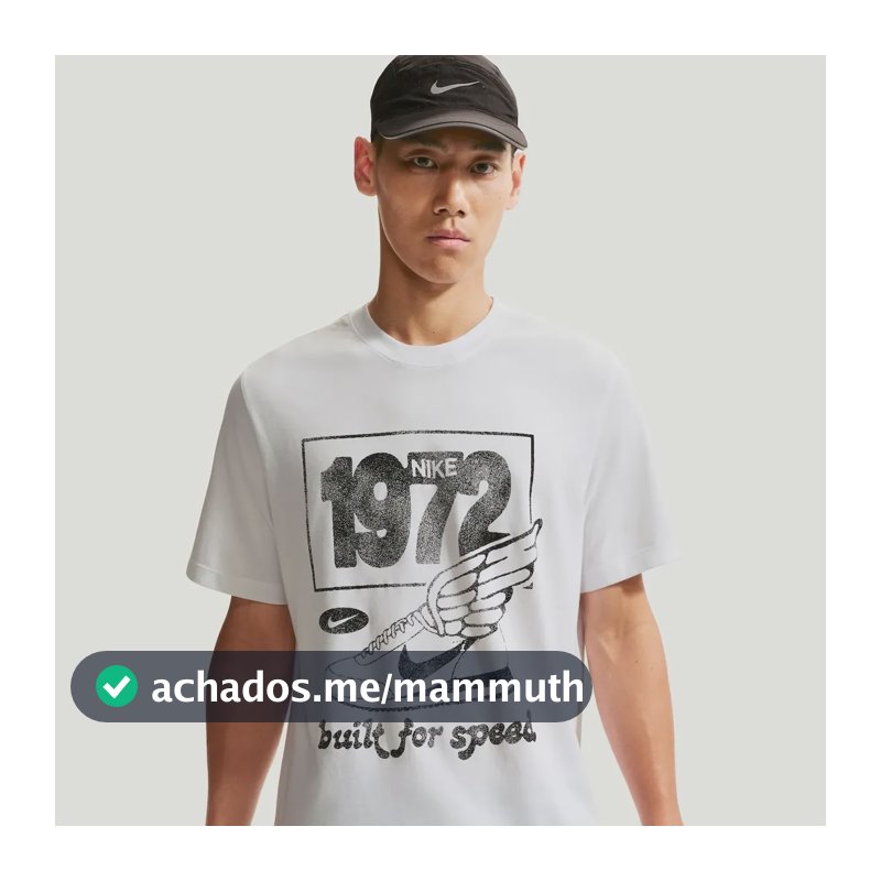 Camiseta Dri-fit Nike Run Dna Masculina Branco/preto M