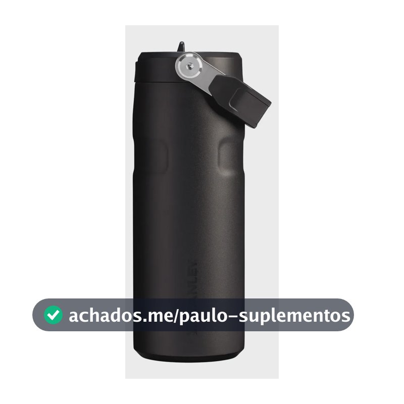 Garrafa Térmica Stanley Aerolight Flip Straw Black 473ml