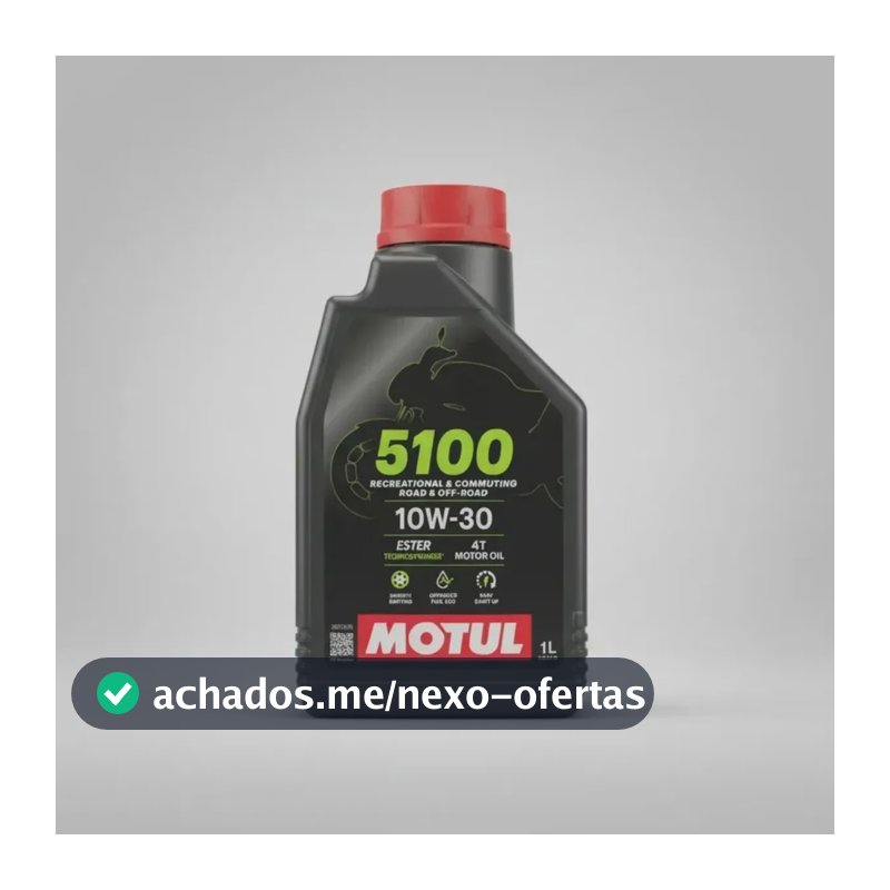 Óleo Motul 5100 10W30 Semi-Sintético – Tecnologia Ester, Proteção e Performance 1lt