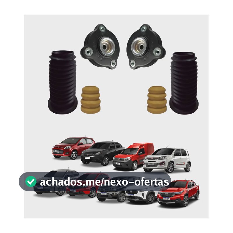 Kit Coxim Amortecedor Dianteiro Uno Gran Siena Palio Mobi