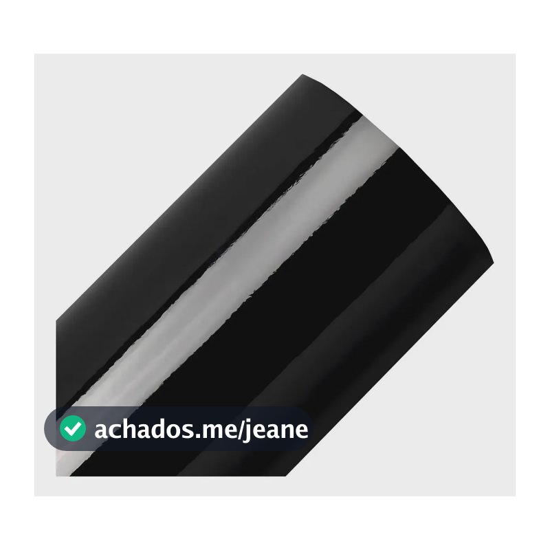 Adesivo Vinil Black Piano Envelopamento Automotivo 2m X 50cm Preto Brilho