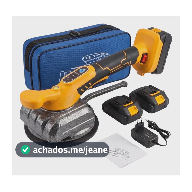 Máquina Assentar Pisos Porcelanato Vibratória 2 Bat Ventosa 127/220v