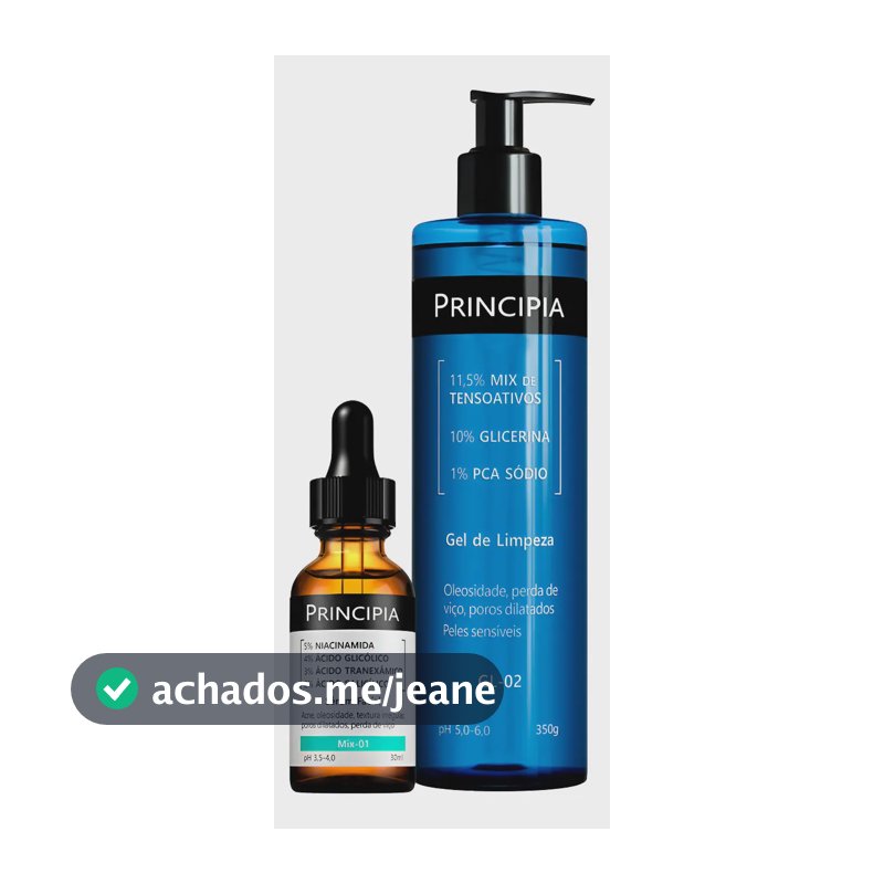 Principia Kit Antiacne Mix-01 + Gel De Limpeza Facial Gl-02 - Todo Tipo De Pele - Dia/noite