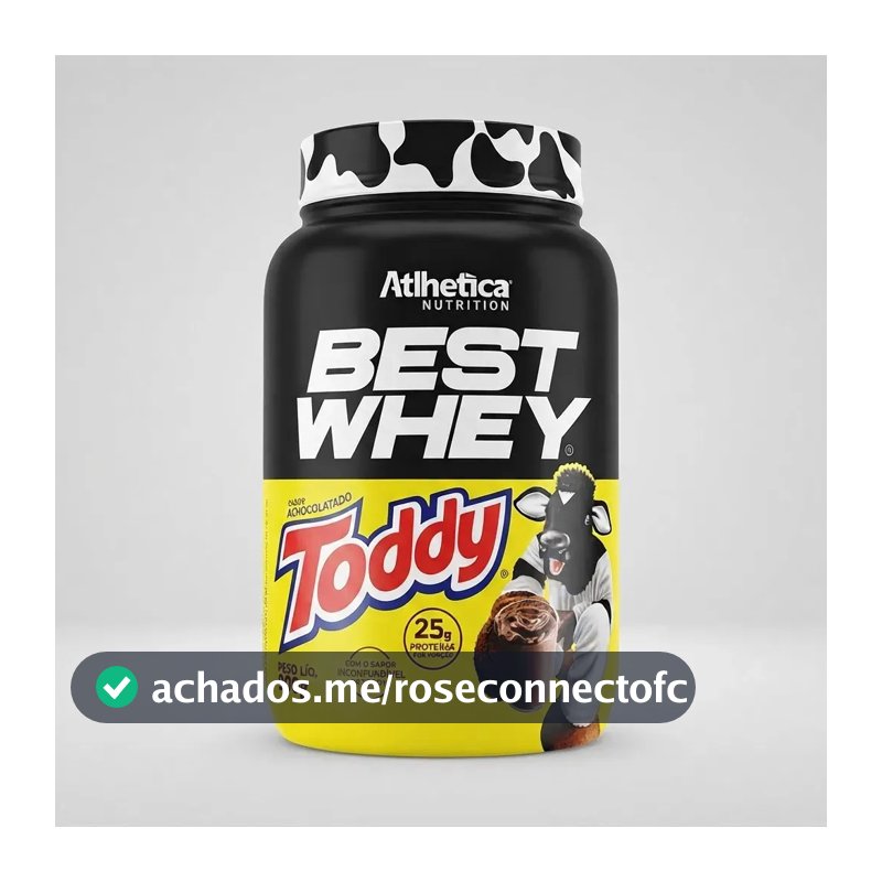 Proteína Atlhetica Nutrition Best Whey em pó sabor Toddy x 900g