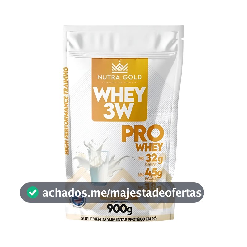 Whey Protein 3w Pro - Nutragold - Sabor Leitinho X 900g