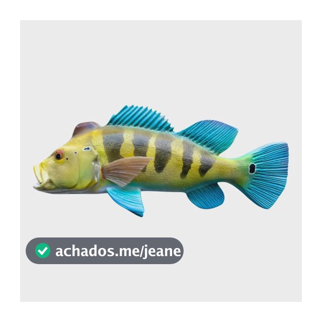 Peixe Tucunaré Em Resina Para Decoração