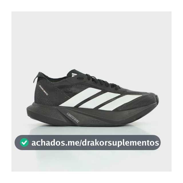 Tênis adidas Adizero Drive Rc Corrida Meia Maratona 21km Preto 42 Br