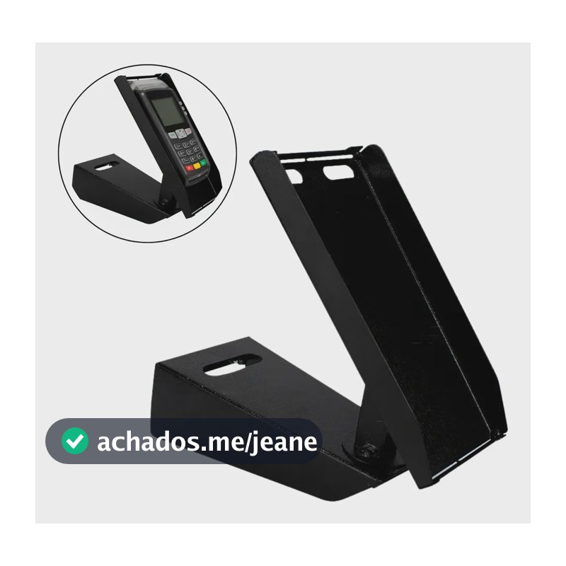 Suporte P/ Pinpad De Lanchonete E Comércio Organização Cabos Bivolt