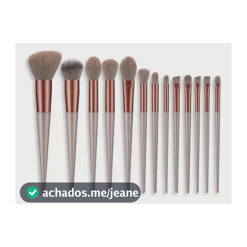 Kit Pincel Maquiagem 10 Peças Cor Violeta