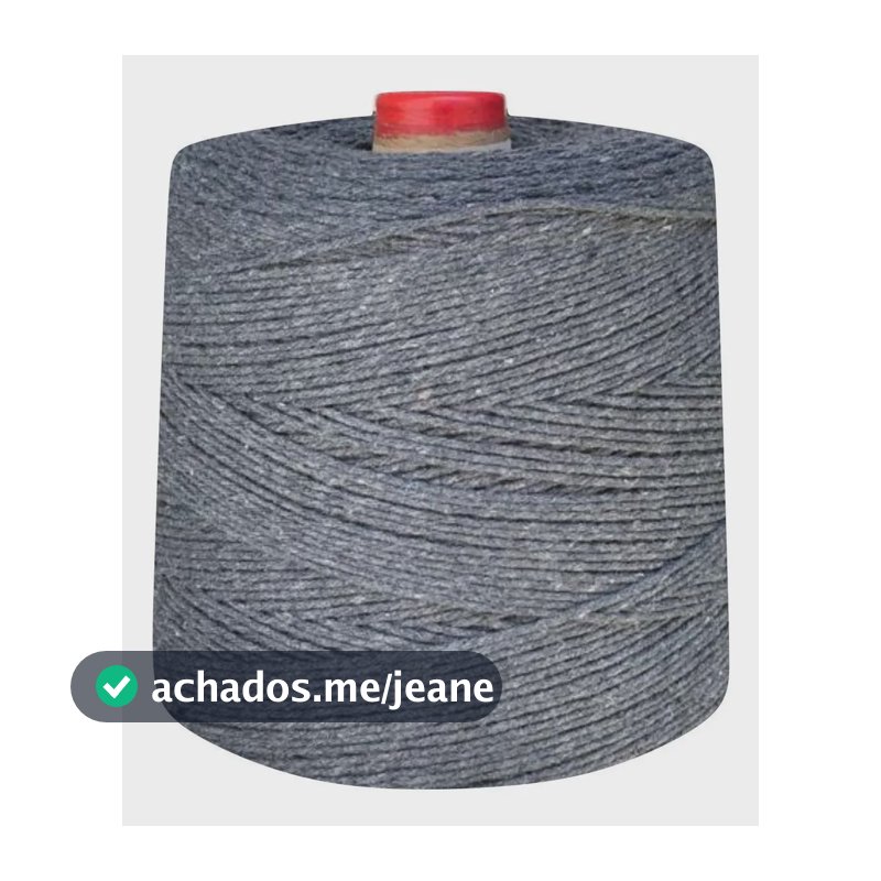 Linha De Crochê Colorida Eco Brasil 6 Fios 1 Kg Barbante Cor Chumbo