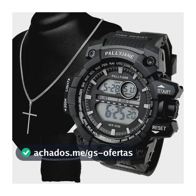 Kit Relógio Esportivo Digital À Prova D'água + Acessórios