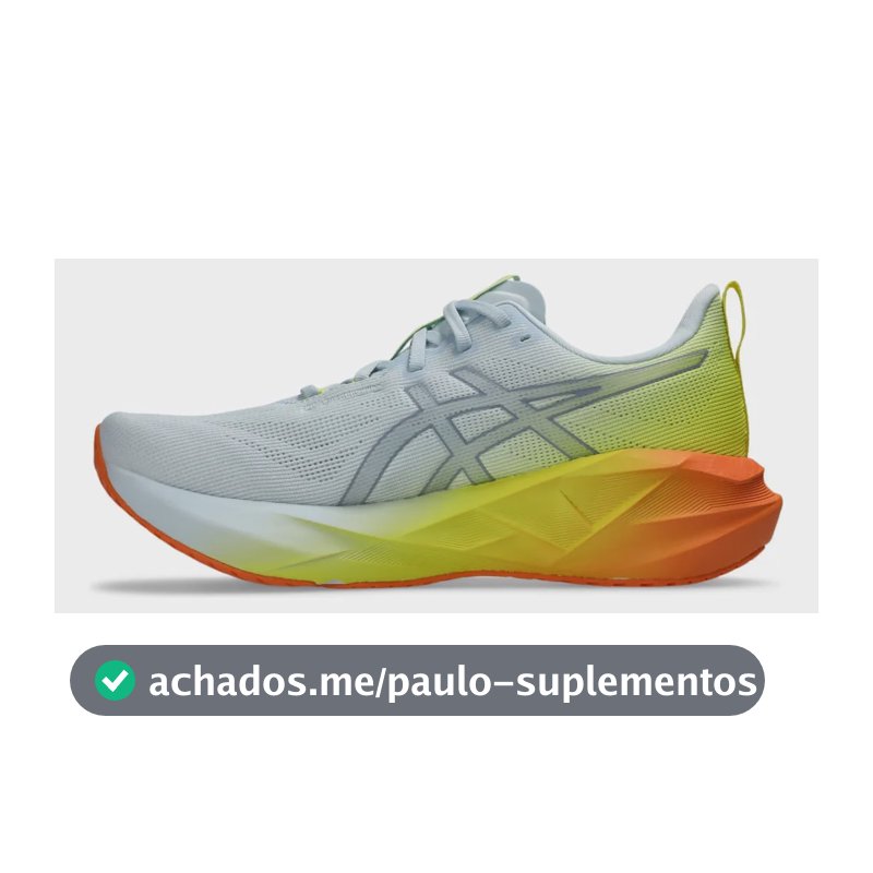 Tênis Asics Novablast 5 - Masculino - Azul/amarelo Azul 44 Br