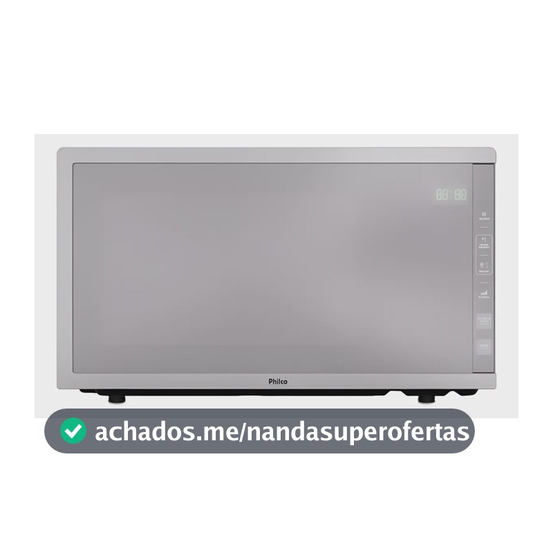 Micro-ondas Philco 33l Acabamento Inox Espelhado Pmo38t 110v