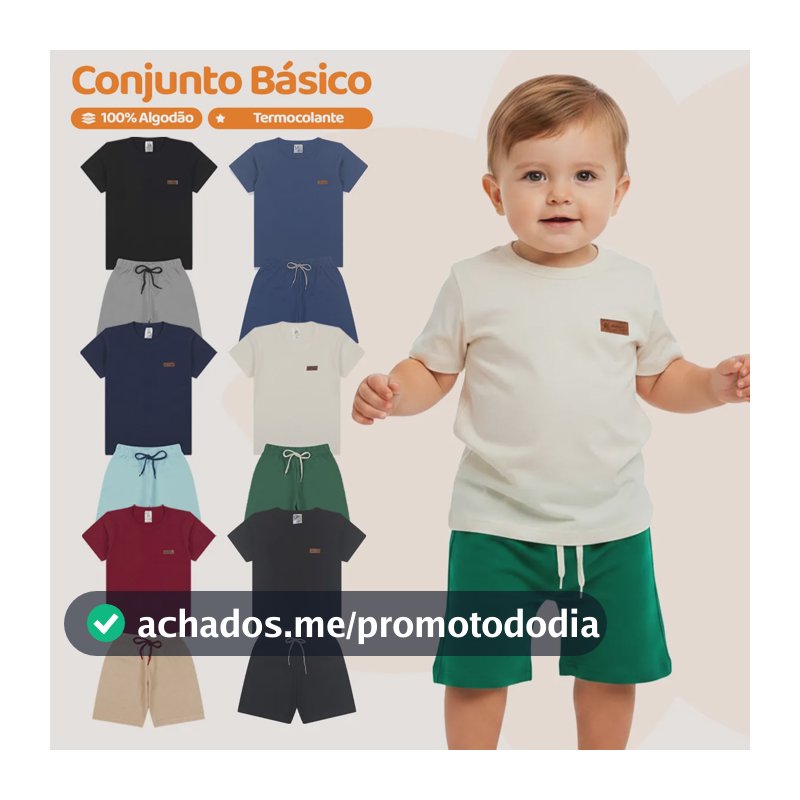Kit 8 Peças De Roupa Bebe Menino Casual Basico Infantil Kit 4 Conjuntos Sortidos 1