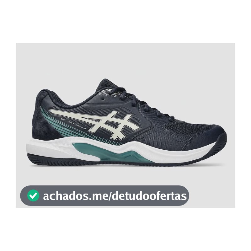 Tênis Asics Gel Dedicate 9 Clay - Midnight/oatmeal Marinho 40 Br